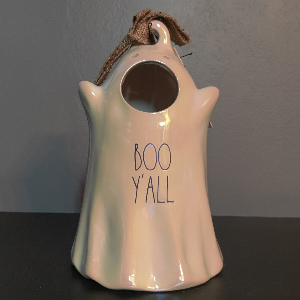 Rae Dunn ghost birdhouse - Boo Y'all